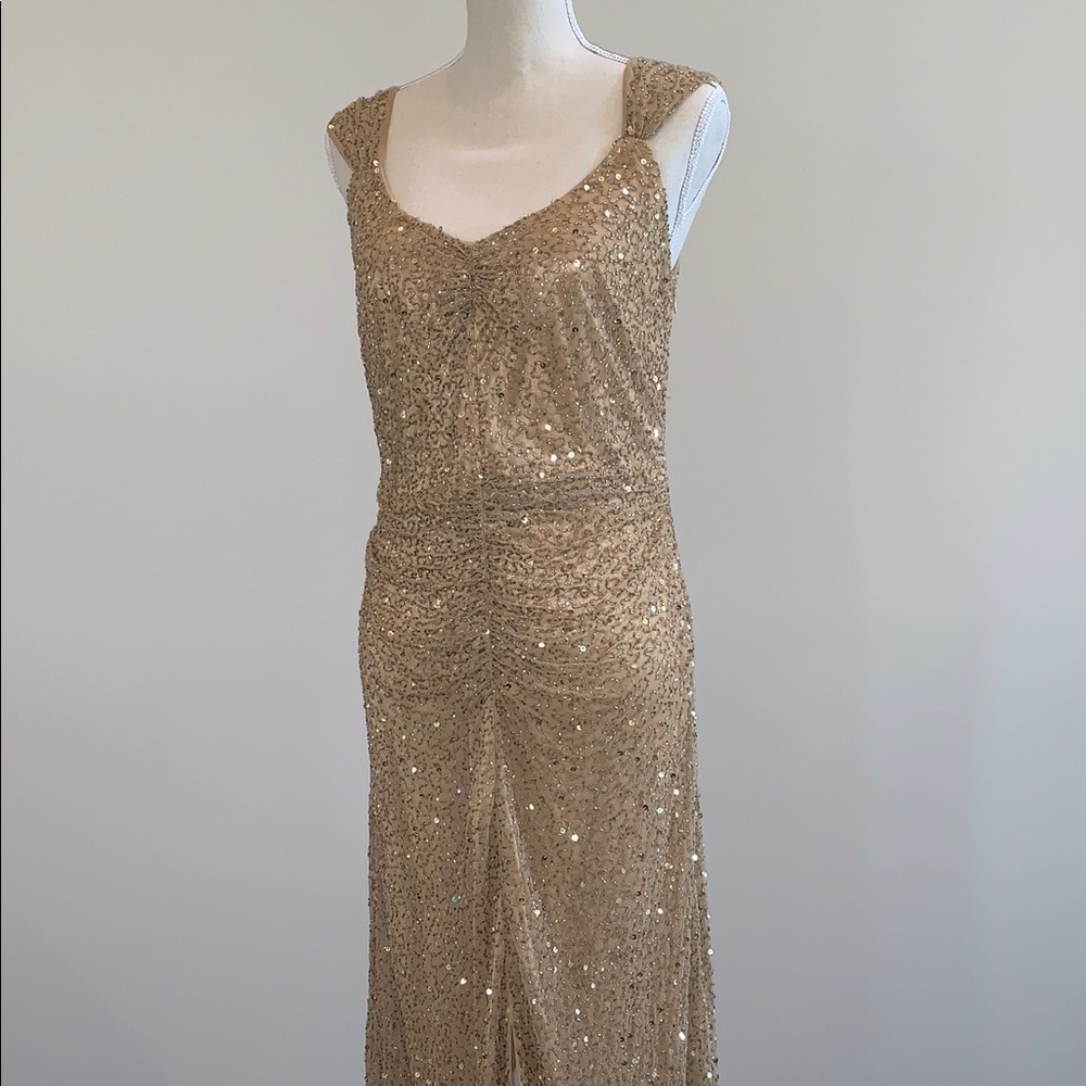 Sparkly Golden Long Dress